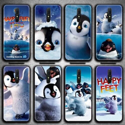 Anime Happy Feet Phone Case For Oppo A5 A9 2020 Reno2 z Renoace 3pro A73S A71 F11