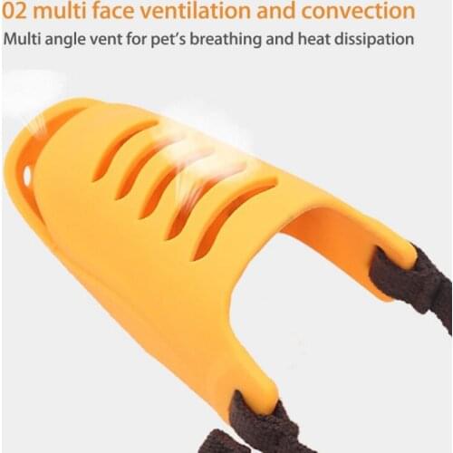 Pet Dog Silicone Rhino Mouth Cover Adjustable Comfortable Soft Durable Simple Pet Dog Outdoor Supplies Pet Supplies