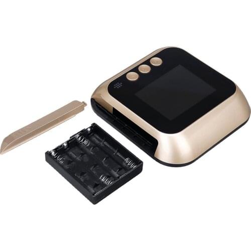 Smart HD Night Vision Wireless Electronic Peephole Monitoring Doorbell Camera Visual Camera With 2.4" HD Display Gold
