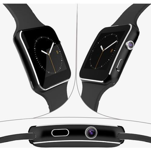 MOCRUX X6 E6 Curved Screen Bluetooth Smart Watch Clock With Camera Support SIM SD Card Inteligente Wristwatch For Android Phone