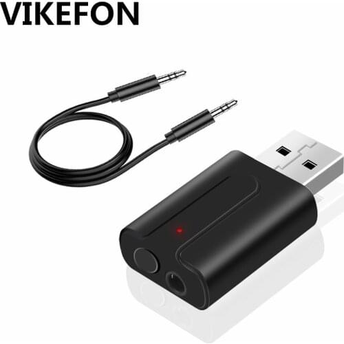 VIKEFON 2 In 1 Bluetooth Receiver Transmitter RCA AUX 3.5mm Stereo Music TV Car Bluetooth Audio Receiver USB Wireless Adapter