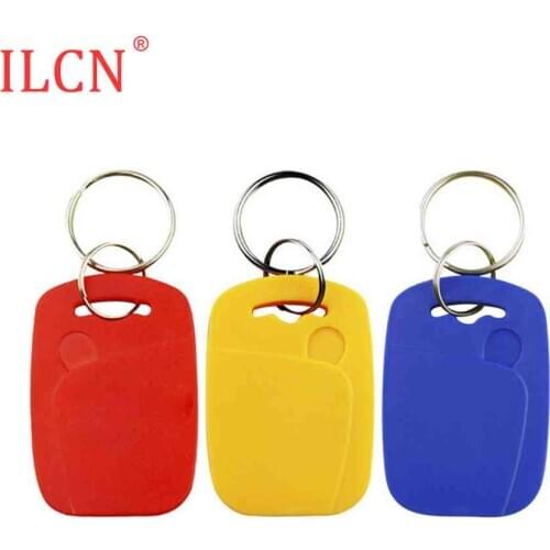 S50 1K IC 13.56Mhz Waterproof Keyfob IC Token Tags Key RFID Smart Tag Keyfobs Ring Access Control Colors Random Delivery 100pcs