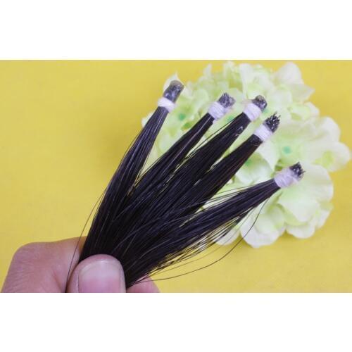 Yinfente 12 hanks violin/viola/cello Bow Mongolia natural Black bow hair horse tail 80-85 cm