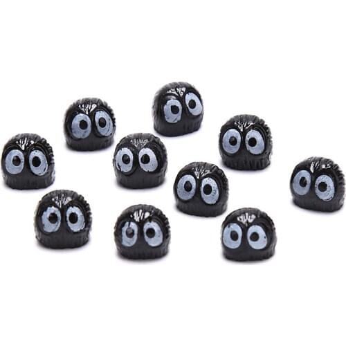 10Pcs/lot Mini Crats Black Coal Briquettes Elves Totoro Miniature Figurines Fairy Garden Ornaments Home Decoration Accessories