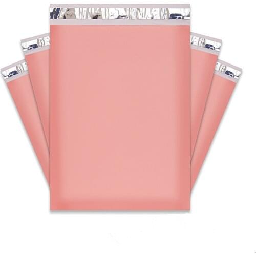 100Pcs Rose Gold Poly Mailers Self Sealing Adhesive Shipping Bags Thicken Plastic Envelope Postal Courier Bag Packaging Pouches