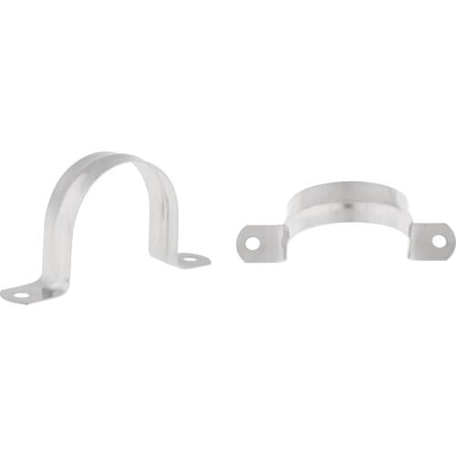 2packs Stainless Steel 304 Saddle Clip Riding Clamp Pipe Downpipe 50mm