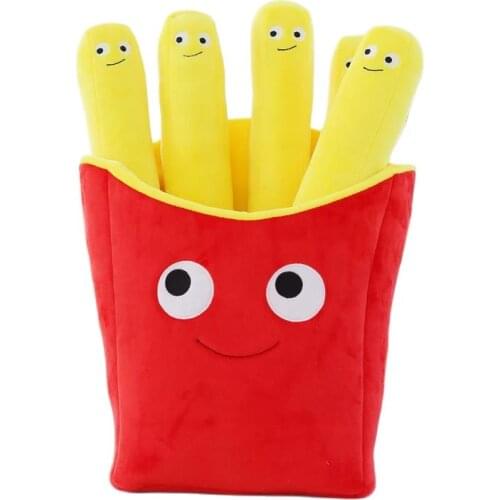 50cm Creative 3D Animal French fries/Pizza plush pillow, cartoon plush toy soft Cushion pillow