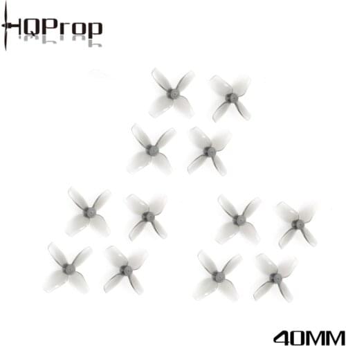 6 Pairs HQProp 40MMX4 Micro Whoop Grey Poly Carbonate 1.5MM Shaft Propeller for RC FPV Racing Drone RC Models Toys RC Parts