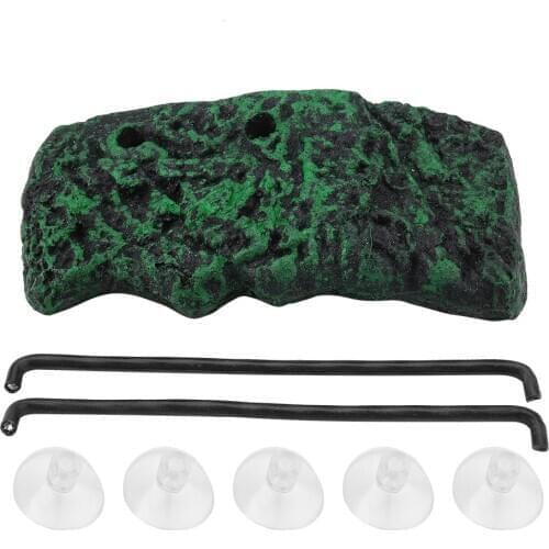 Automatic Water Turtle Basking Floating Island Platform Aquarium Decor with Suction Cup for Semi Aquatic Animals