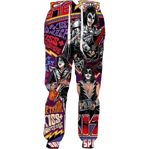CLOOCL Newest Hip Hop Rock Metal Kiss Band Trousers Men Women 3D Print Fashion Harajuku Autumn Streetwear Sweatpants