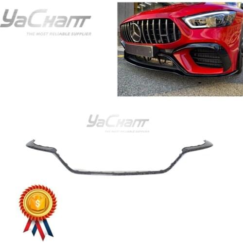 CF Forged Carbon Weave Front Bumper Middle Insert Lip Fit For 19-20 AMG GT63S 4D Coupe X290 EDITION1-Aerodynamic-Package Style
