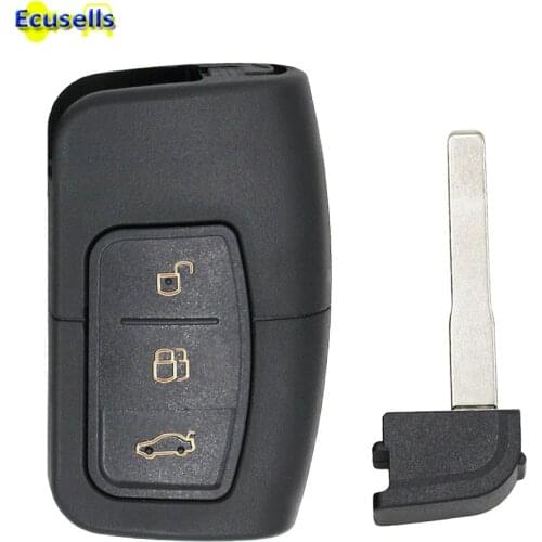 Smart Remote Key Shell Case Fob 3 Button for Ford Focus Mondeo Galaxy Kuga S-Max C-MAX