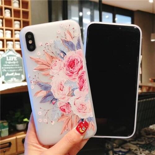 Flower Case For Samsung A10 A20 A30 A20E A40 A50 A60 A70 Soft TPU Phone Case For Samsung Galaxy S10 S10E S10 Plus Silicone Case