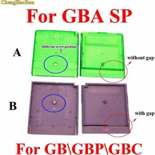 ChengHaoRan 1pc Green Grey Replacement For GBA SP Game Cartridge Housing Shell For GB GBC Card Case