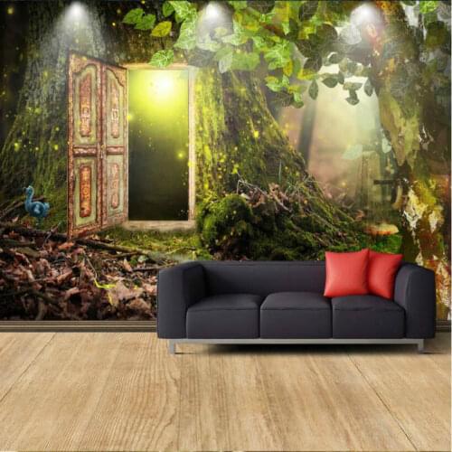 Home Improvement 3D Non-Woven Wallpaper for Walls 3d Decorative Virgin forest fantasy Wallpapers 3d