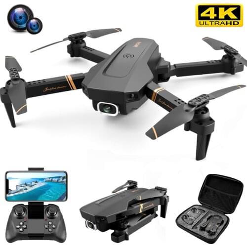 V4 Rc Drone 4k HD Wide Angle Camera 1080P WiFi fpv Drone Dual Camera Quadcopter Real-time transmission Helicopter Toys