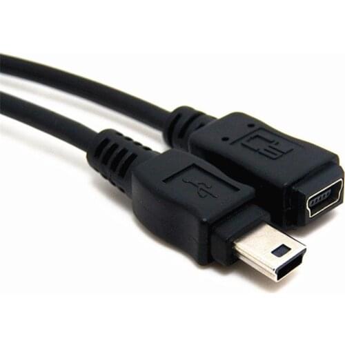 Mini USB 2.0 Male to Female Cable Mini USB 5pin Male to Mini USB Female Mini USB Male to Female Extension Cable 0.5m/1.5m