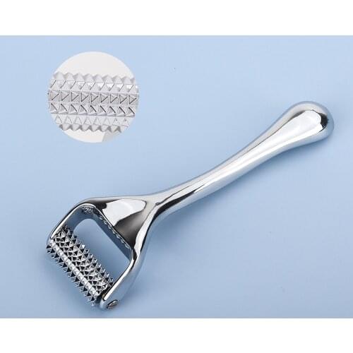 Zinc Alloy Derma Roller Painless Micropin Skincare Facial Manual Massager Skin Cleaner Beauty Tool Device Wrinkle Remover