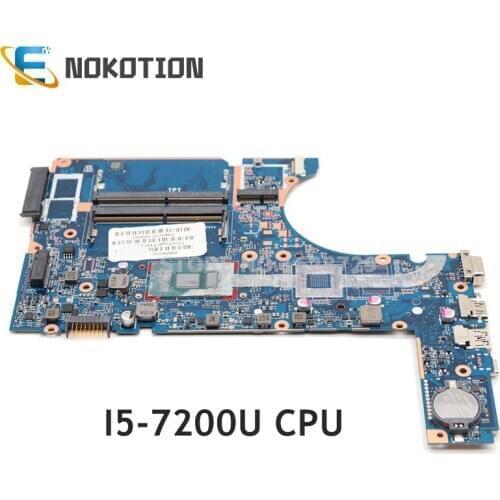 NOKOTION 907703-001 907703-601 DA0X83MB6H0 For HP 450 G4 470 Laptop motherboard SR2ZU i5-7200U CPU DDR3L full test