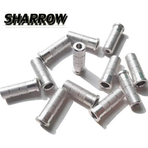50pcs Aluminum Arrow Insert Fit ID 6.0/6.2/7.6mm Arrow Shaft Connect Arrowheads For Arrow Shooting Practice Archery Accessories