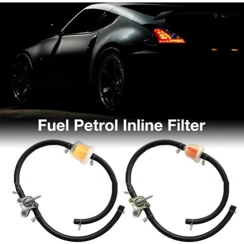 Fuel Petrol Inline Filter Hose Pipe Universal Filter With Clips For Dirt Bike Motorcycle Quad 50/70/90/110/125cc ATV