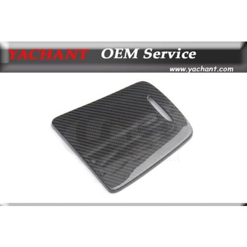 Dry Carbon Fiber Interior Trim Fit For 2014-2016 MB A CLA GLK Class W176 W117 X156 LHD Storage Panel Cover Trim