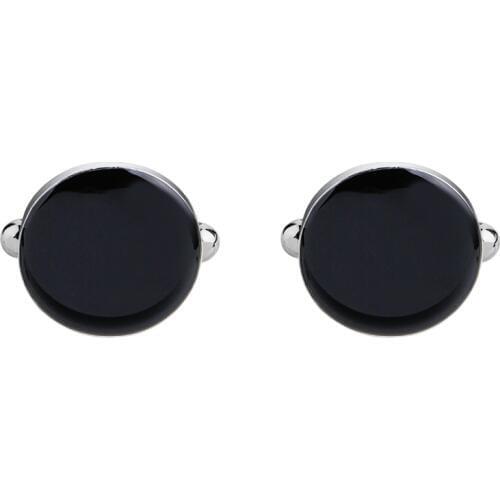 High-grade Jewelry Unisex White Black Enamel Cufflink Wedding Party Cufflink French shirt Cuff Buttons