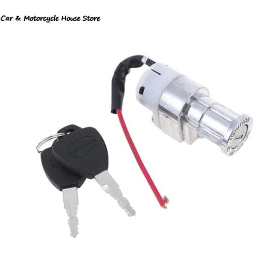 High Performance Universal Battery Chager Mini Lock With 2 Keys For Motorcycle Electric Bike Scooter E-bike Electric Lock