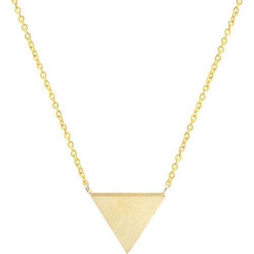 Creative Triangle Design Gold Chain Necklaces For Women Female Chaming Wedding Party Girl Gifts Fashion Pendant Necklace Jewelry