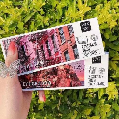 12 Color Shimmer Matte Eye Shadow Palette Pigmented Glitter Shiny Eyeshadow Pallete Metallic Makeup Highlighter Palette Cosmetic