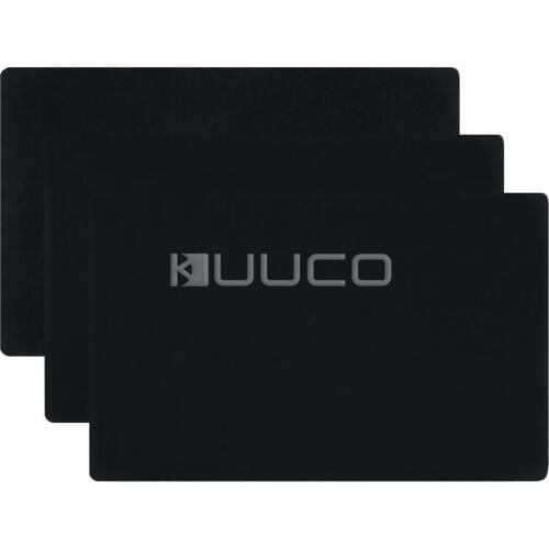 3 PCS/LOT Mouse Pad/Mouse Mat/Non-Slip Rubber Base Mouse Pad/Black Waterproof PC Mat/Gaming Mat for Laptop/Computer etc