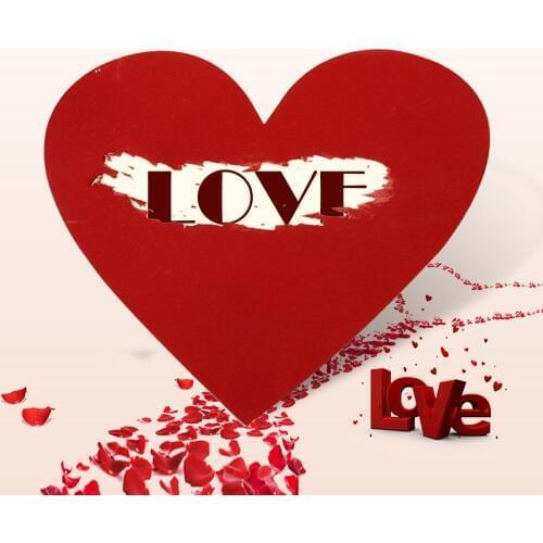 30pcs Heart Scratch-Off Stickers Self-Adhesive Peel and Stick DIY Red Heart Shaped Labels for Wedding Games Promotions Party