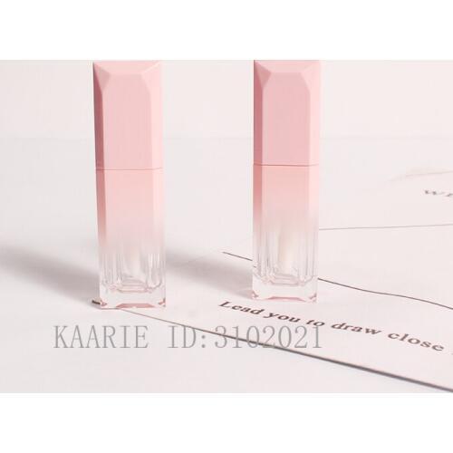 4.5ml 10/30/50pcs Plastic Gradient Pink Lip Gloss Tube, DIY Portable Liquid Lipstick Container,Empty Makeup Tool Bottle Package