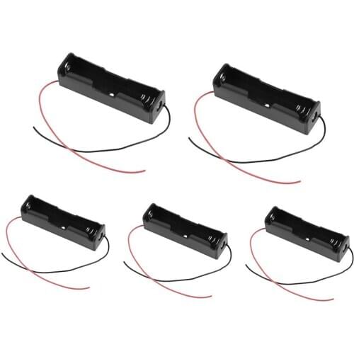 5pcs Single Slot DIY 18650 Battery Holder Power Bank Plastic 18650 Rechargeable Batteries Storage Box Housing Case