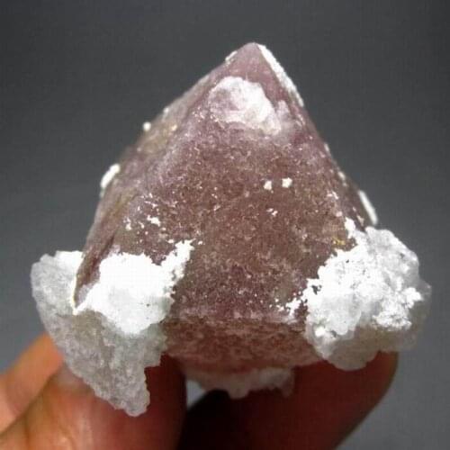 56g Pink Octahedral Fluorite w/ Quartz - crystals and stones healing Mineral specimen Home Decor feng shui decoration