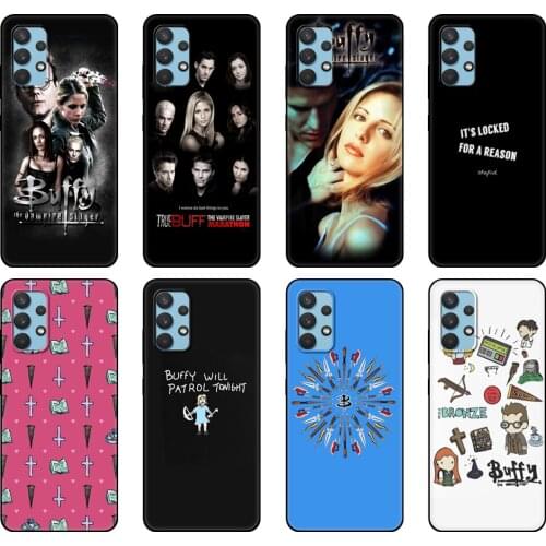 Black tpu Case For Samsung galaxy A32 A42 A52 A72 4g 5g S21 PLUS ultra back cover buffy the vampire slayer