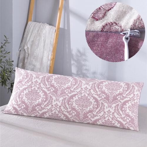 Washed Cotton Double-sided Long Pillowcase Fashion Jacquard Bedding Decor Body Pillow Cover Large Size Double Pillow Case
