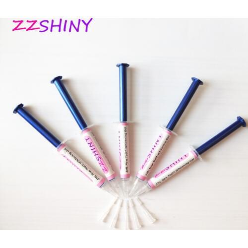 ZZSHINY 15pcs/10pcs /5 pcs*3ml Teeth Whitening Gel 44% Peroxide Dental Tooth Bleaching Oral Care Gel