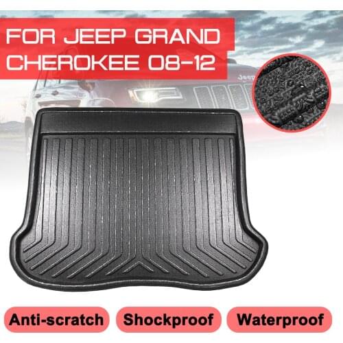Car Rear Trunk Boot Mat Waterproof Carpet Anti Mud Tray Cargo Liner For Jeep Grand Cherokee 2008 2009 2010-2012 Floor Mats