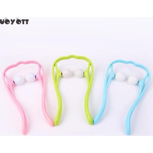 Dropshipping Plastic Pressure Point Therapy Neck Massageador Massage 3 Colors Neck Massager for Neck Shoulder Trigger Point