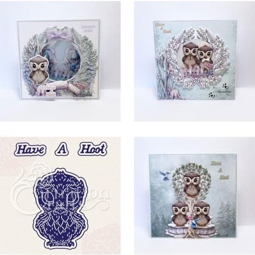 Perfect owl Craft Metal cutting dies cross stitch scrapbooking diesstencil Holiday card christmas new cutting dies for 2021