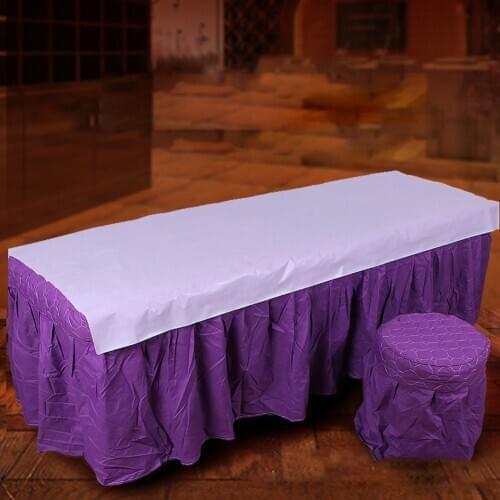 100PCS Disposable Massage Bed Sheet Non-woven Fabric Beauty Salon Table Sheet 180*80cm Thick Breathable Portable Bed Cover