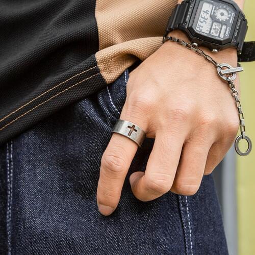 ONLYSDA Punk Rings For Men