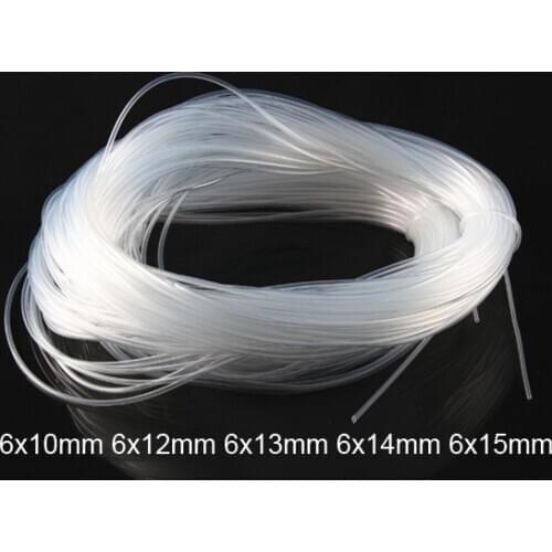 6x10mm 12mm 14mm 15mm Transparent silica gel tube food grade silicone tube lucency silicon hose FDA tasteless capillary tubing