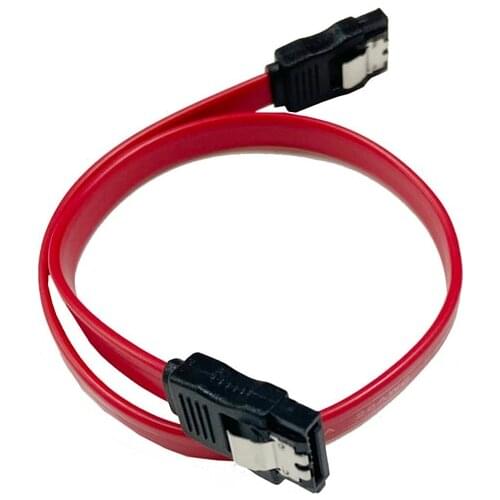 SATA III 6Gbps 1x Straight Data Cable and 1x 90 Degree Angle Cable w/ Locking Latch for HDD SSD SATA 3.0 drives