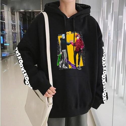 Japanese Anime SK8 The Infinity Print Sweatshirt Unisex Harajuku Cartoon Streetwear Skateboard Costumes Women Winter Warm Hoodie