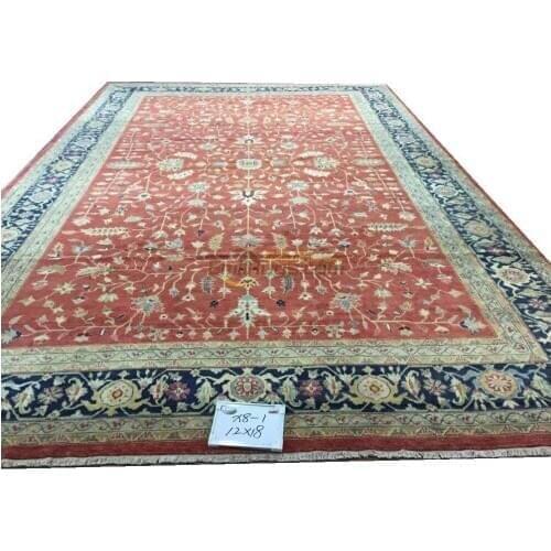 Turkish Rug Handmade Upholstery Fabric Floor For Bedroom Southwestern Style Serapi Wool Knitting Carpets