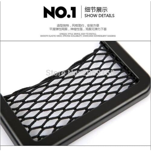 Universal Car Seat Side Net Bag Pocket Organizer For honda moto peugeot 308 bmw gs 1200 golf gti mk7 cruze 2017 fiat 500