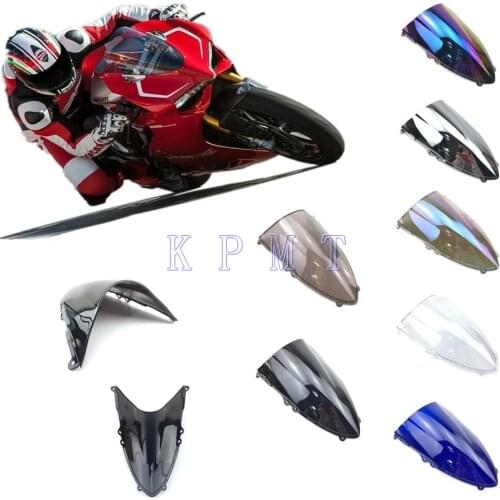 Motorcycle Windshield Windscreen Double Bubble For Ducati Panigale 899 1199 1199S 1199R 2011 2012 2013 2014 2015 2016 2017