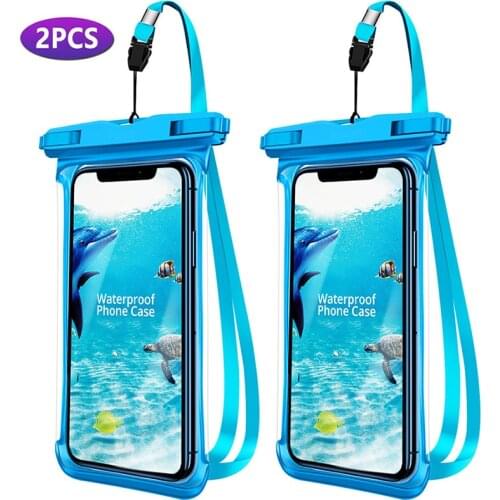 Full View Waterproof Case for Phone Underwater Snow Rainforest Transparent Dry Bag Swimming Pouch Big Mobile Phone Covers